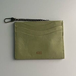 HOBO International Leather Max Card Case in Pistachio
